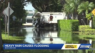 Boca Raton residents and a local business face flooding challenges after storm