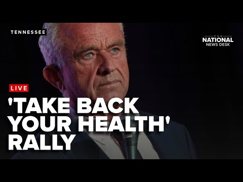 HHS Sec. Robert F. Kennedy Jr holds rally
