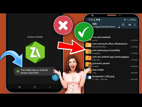 Obb/data folder access restriction - this folder has android access restriction Zarchiver (2026)