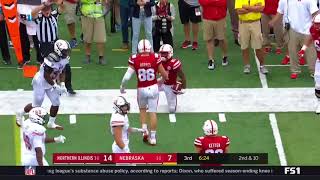 Stanley Morgan Jr. (Nebraska WR #8) Vs. Northern Illinois 2017