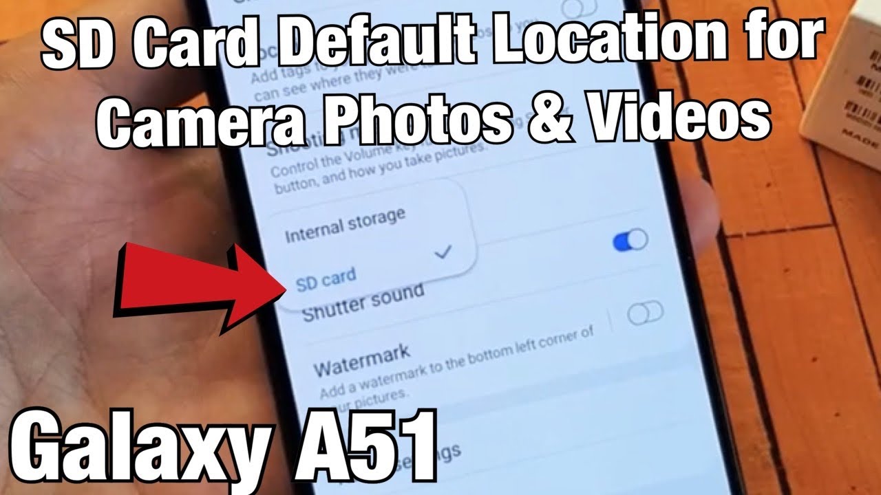 Galaxy A51: How to Made SD Card Default Location for Camera Photo & Videos