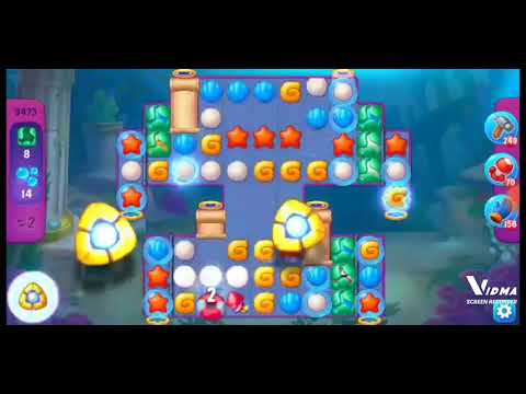 Fishdom. 9473 super hard level no boosters and diamonds. 10 moves