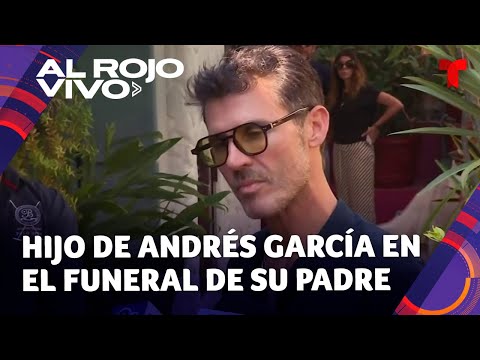 Andrés García: Su hijo Leonardo acude al funeral en casa de la viuda del actor