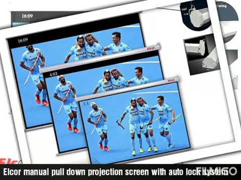 Slow Retraction Manual Projection Screens