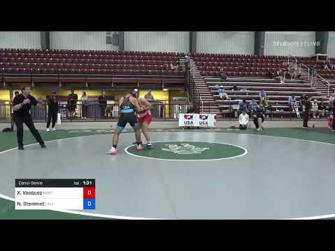 97 Kg Consolation - Xavier Vasquez, Northern Colorado Wrestling Club Vs Nick Stemmet, California R