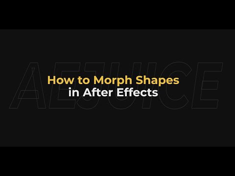 How to Morph Shapes in After Effects – AEJuice Tutorials