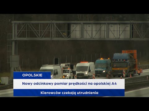 Nowy odcinkowy pomiar prędkości na opolskiej A4. Kierowców czekają utrudnienia