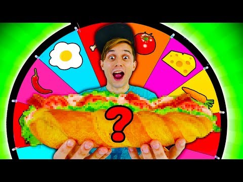 ROLETA MISTERIOSA DE SANDUÍCHE SURPRESA 🎡🥪