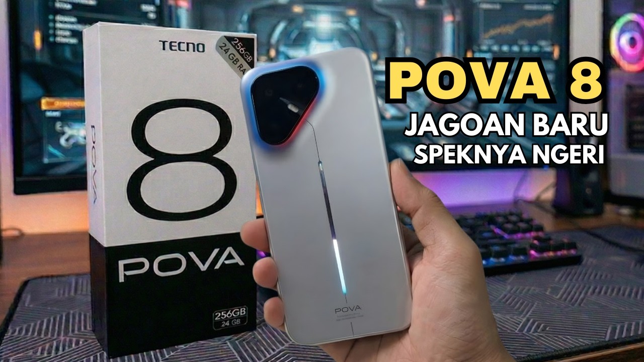 GILA SIH‼️TECNO POVA 8 HADIR DENGAN SPEK DEWA & DESAIN FUTURISTIK ABIS