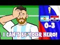 😲0-3 ARGENTINA vs CROATIA!😲 Messi Can't Be Argentina’s Hero! (Caballero Kick Parody  Highlights)
