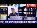 professional tennis scoreboard u0026 camera system ready in minutes tutorial with remote control