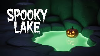 DIY Glowing Halloween Lake That Lights Up in the Dark