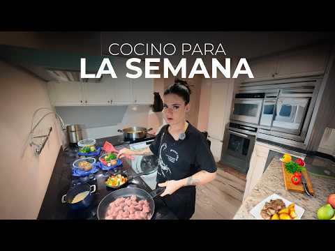 COCINE PARA LA SEMANA EN UNA SOLA MAÑANA *vlog*