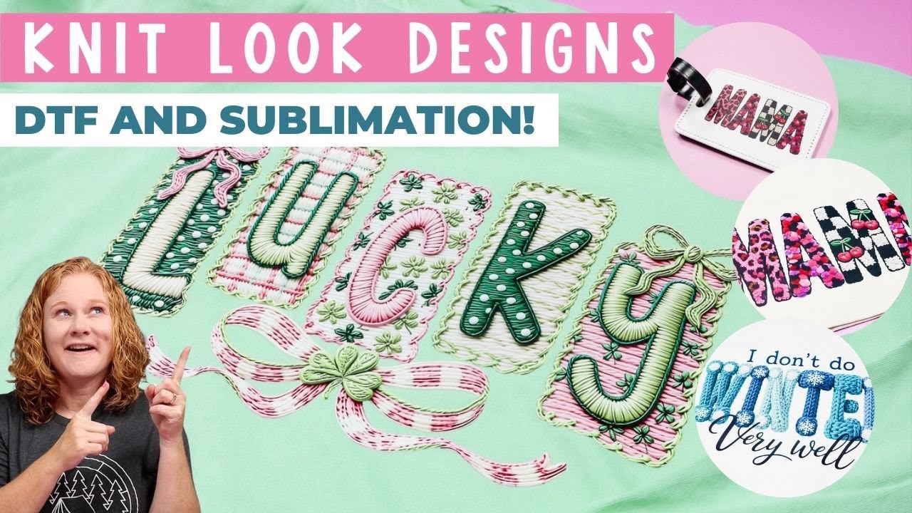 TRENDING: Knit Look Designs for DTF and Sublimation Projects