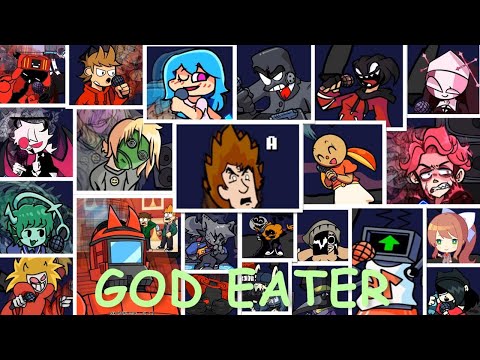 FNF God Eater But - Different Characters Sing It (Everyone Sings God Eater)
