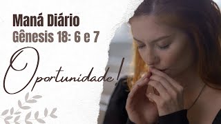 Maná Diário - Oportunidade Gênesis 18:6 e 7