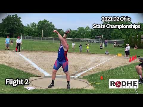 2021 Div 2 Ohio State Championship Boys Shot Put FULL