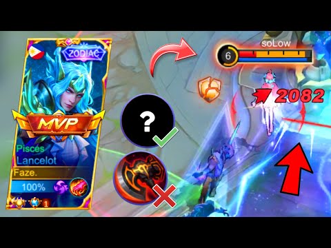 THIS LANCELOT BUILD WILL GIVE YOU WINSTREAK - TOP GLOBAL LANCELOT GAMEPLAY - BEST BUILD AND EMBLEM