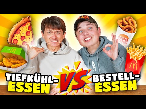 Tiefkühl-ESSEN vs. Bestell-ESSEN 🍟🍕 mit Smiley