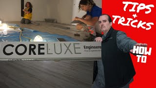 DIY HOW TO CORELUX VINYL INSTALLATION TIPS AND TRICKS, LUMBER LIQUIDATORS LVP PLANK FLOORING INSTALL