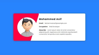 Creative Profile Card Design | HTML & CSS