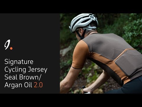 Signature Cycling Jersey Seal Brown/Argan Oil 2.0 by Isadore Apparel – SS 2019