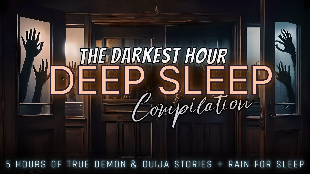 5 Hours of TRUE Demon & Ouija Stories + rain for sleep 😴 no ads, just stories