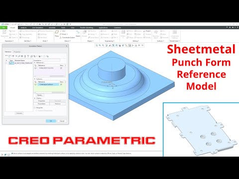 Creo Parametric - Sheetmetal Punch Form Reference Models