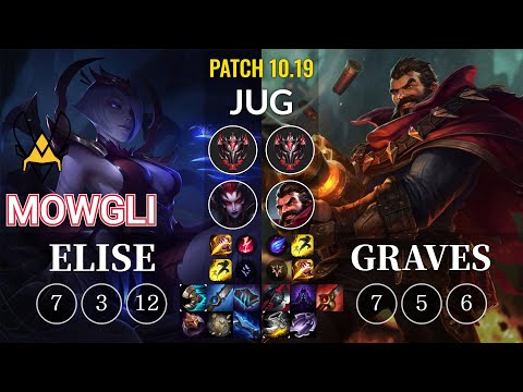 VIT Mowgli Elise vs Graves Jungle - KR Patch 10.19