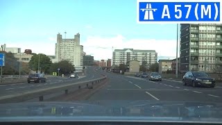 preview picture of video 'A57(M) - Mancunian Way - Rear View'
