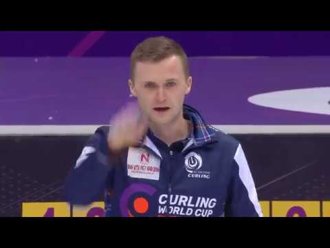 Takeout through the hole by Bruce Mouat (2018-19 CWC 1st Leg)