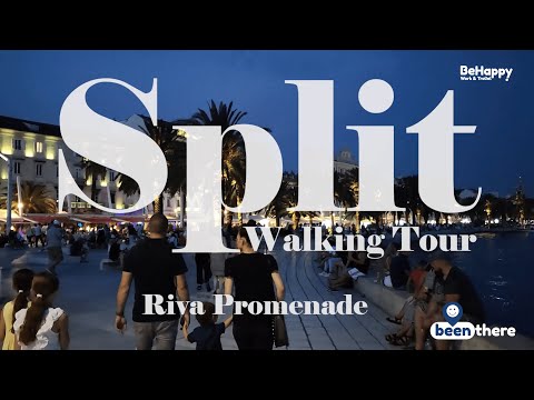 Split, Croatia: Riva Promenade Evening Walking Tour, Amazing Street Performers, August 2022