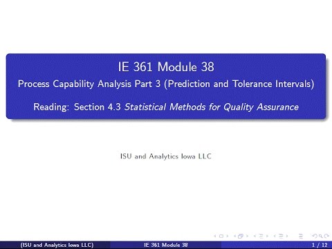 Statistical Process Improvement Module 38