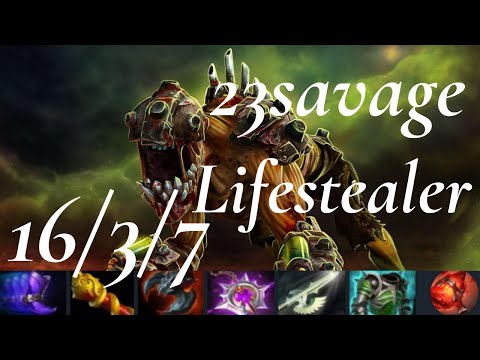 23savage Lifestealer vs FoREv Windranger, jabz Tiny, March Warlock - when u have Io&Storm - dota2
