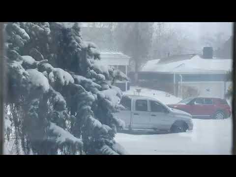 April 12 Winter Storm North Dakota BLIZZARD WARNING TIMELAPSE