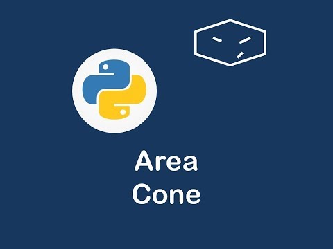 surface area of cone in python 