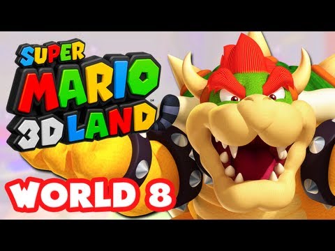 Super Mario 3D Land - World 8 (Ending) (Nintendo 3DS Gameplay Walkthrough)