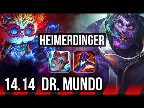 HEIMERDINGER vs DR. MUNDO (TOP) | 6/1/3, 600+ games | EUW Master | 14.14