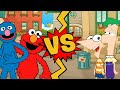 M U G E N Battles Elmo Grover Vs Phineas Ferb Sesame Street Vs Phineas And Ferb