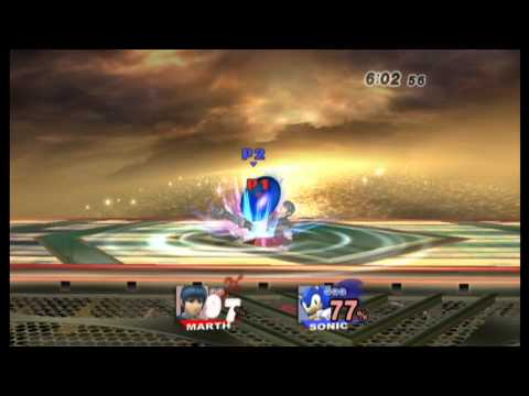 ssbb: shrekbad (marth) vs Tesh (sonic)
