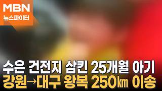 수은 건전지 삼킨 25개월 아기…강원→대구 왕복 250㎞ 이송 - 뉴스파이터