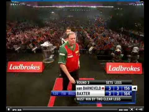 Raymond van Barneveld vs Ronnie Baxter - Part 10 - 2009 PDC World Championships (3rd Round)