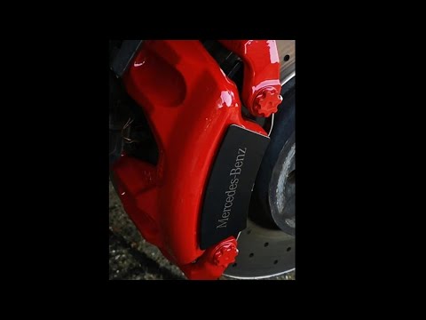 Mercedes e class brake pad replacement and caliper paint