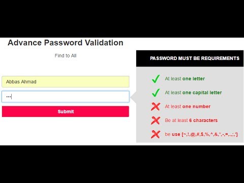 Html Form Validation In Javascript With Free Source Code Javascript Tutorial