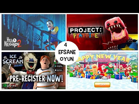 SÜPER 4 OYUNU HEYECANLA BEKLİYORUZ 😱 Ice Scream 7 Poppy Playtime Project