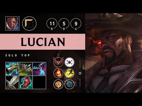 Lucian Top vs Vladimir: Killing spree - KR Grandmaster Patch 14.21