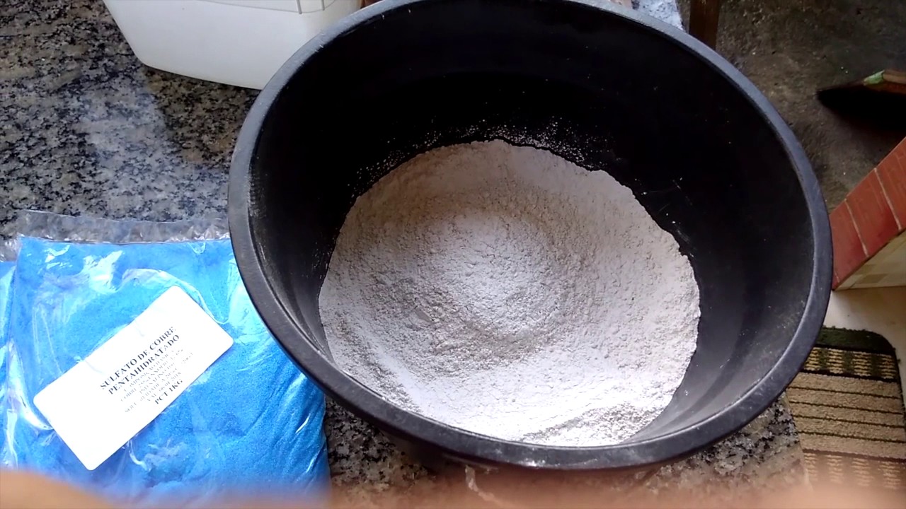 Como preparar solução estoque dos ingredientes para preparo da calda bordalesa