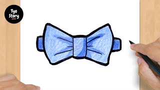 #814 How to Draw a Bow Tie - Easy Drawing Tutorial