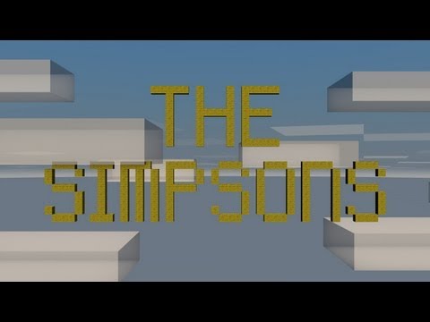 The Simpsons Opening in Minecraft...you won't believe this!