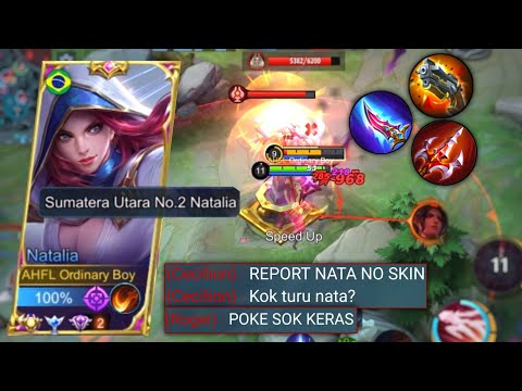 Natalia No Skin? Stay Savage Too | Top Global Natalia Gameplay - MLBB